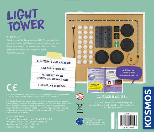 Light Tower - Baue deine eigene Farbwechsel-Lampe - Experimentierkasten
