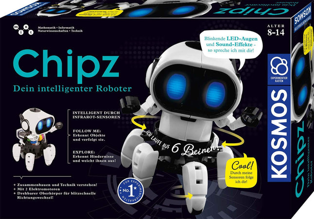 Kosmos 621001 - Chipz - Dein intelligenter Roboter, mit 6 Beinen, Experimentierkasten