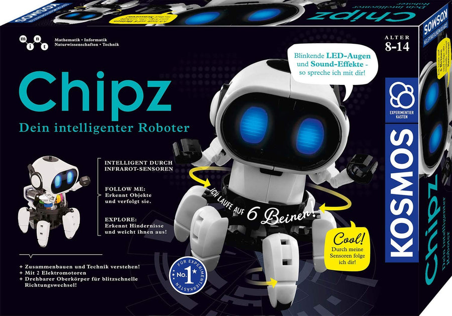 Kosmos 621001 - Chipz - Dein intelligenter Roboter, mit 6 Beinen, Experimentierkasten