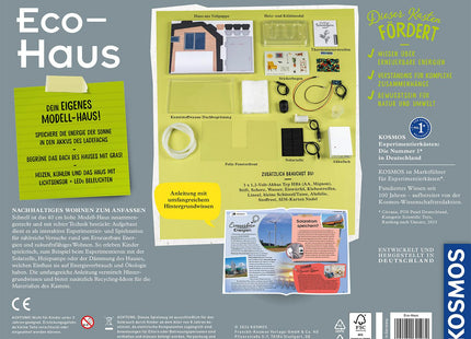 KOSMOS 621070 - Eco-Haus, Hausmodell mit regenerativer Energie, MINT-Experimentierkasten