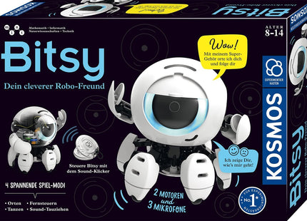 KOSMOS 621094 - Bitsy, Dein cleverer Robo-Freund, Mint-Experimentierkasten