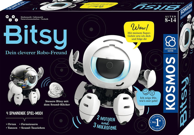 KOSMOS 621094 - Bitsy, Dein cleverer Robo-Freund, Mint-Experimentierkasten