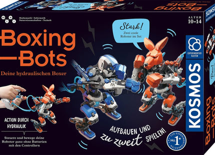 KOSMOS 621162 - Boxing-Bots, Deine hydraulischen Boxer, Zu zweit bauen und spielen, MINT-Experimentierkasten