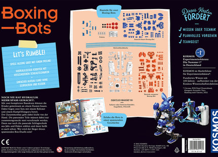 KOSMOS 621162 - Boxing-Bots, Deine hydraulischen Boxer, Zu zweit bauen und spielen, MINT-Experimentierkasten