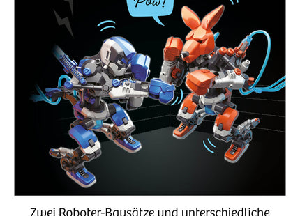 KOSMOS 621162 - Boxing-Bots, Deine hydraulischen Boxer, Zu zweit bauen und spielen, MINT-Experimentierkasten