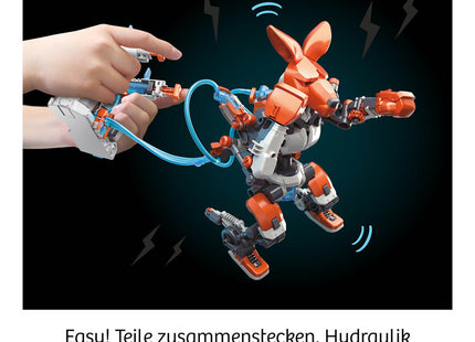 KOSMOS 621162 - Boxing-Bots, Deine hydraulischen Boxer, Zu zweit bauen und spielen, MINT-Experimentierkasten