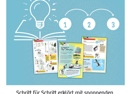 KOSMOS 621223 - Flip-Monster, Dynamic-Bot, Roboter-Bausatz, MINT-Experimentierkasten