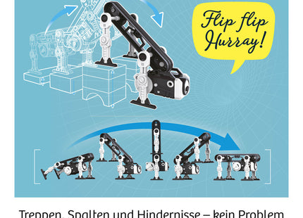 KOSMOS 621223 - Flip-Monster, Dynamic-Bot, Roboter-Bausatz, MINT-Experimentierkasten