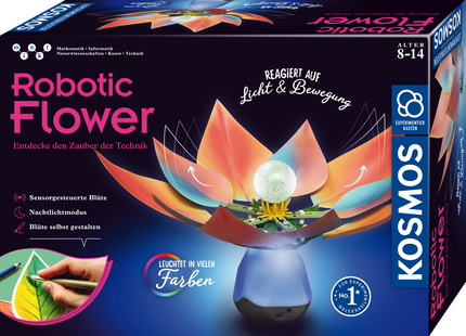 KOSMOS Robotic-Flower – Sensor-Blume zum Bauen ab 8 Jahren – Originalverpackung der Robotic-Flower für Kinder ab 8 Jahren