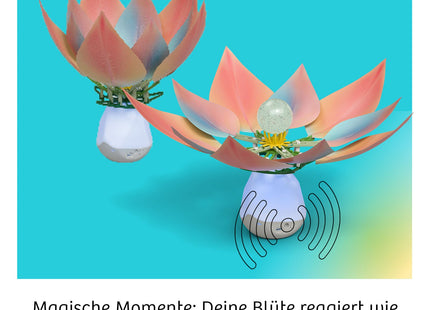KOSMOS Robotic-Flower – Sensor-Blume zum Bauen ab 8 Jahren – Funktionsdarstellung der sich öffnenden Blütenblätter