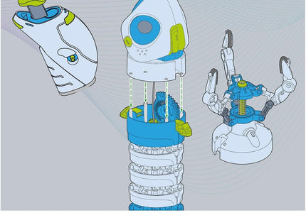 KOSMOS 621278 - Bionic Robotic Arm - Der innovative Flex-Greifarm, Experimentierkasten, mint