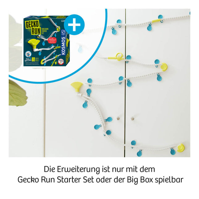 KOSMOS 621292 - Gecko Run, Kugelbahn Flex Corner Erweiterung, MINT Experimentierkasten