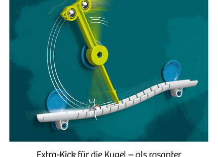 KOSMOS 621308 - Gecko Run, Kugelbahn Speed Kick Erweiterung, MINT Experimentierkasten