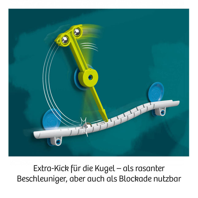 KOSMOS 621308 - Gecko Run, Kugelbahn Speed Kick Erweiterung, MINT Experimentierkasten
