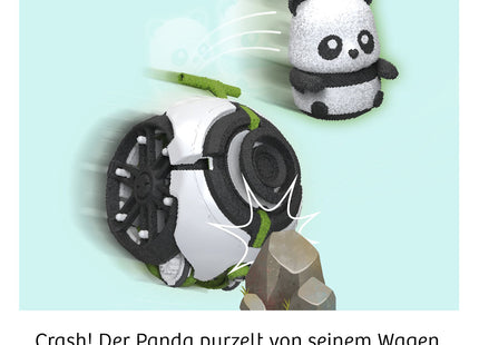 KOSMOS Crashy – Robo-Panda zum Programmieren ab 6 Jahren – Die Crash-Funktion: Der Panda löst sich vom Fahrzeug