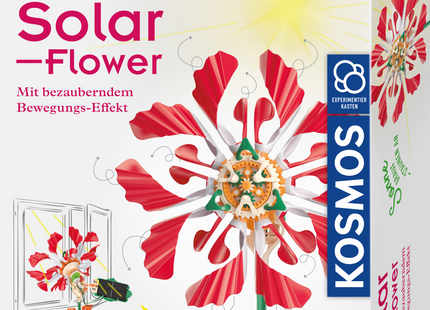 KOSMOS Solar-Flower – Solar-Experimentierkasten ab 8 Jahren – Bausatz mit solarbetriebener Blume