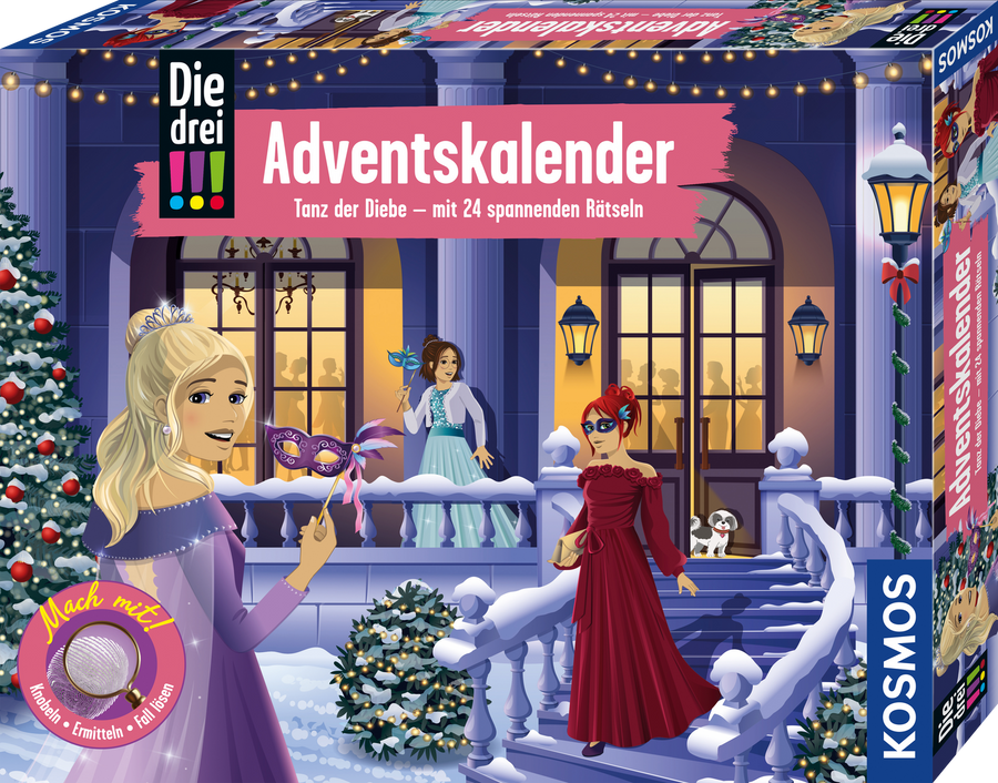 Die drei !!! Adventskalender 2026 – Tanz der Diebe – Originalverpackung der Ausgabe 2026 Tanz der Diebe