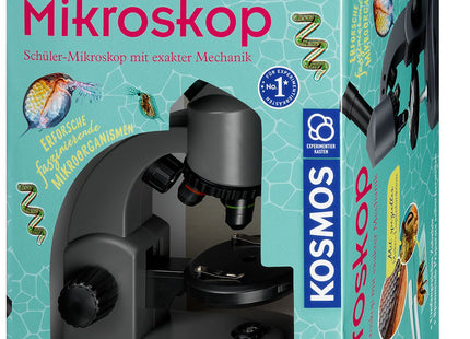 KOSMOS 636098 - Mikroskop, Schüler-Mikroskop mit exakter Mechanik, MINT-Experimentierkasten