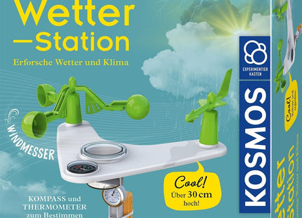KOSMOS 636142 - Wetterstation, Erforsche Wetter und Klima, Experimentierkasten mint