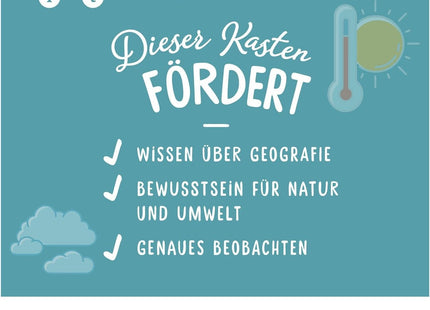 KOSMOS 636142 - Wetterstation, Erforsche Wetter und Klima, Experimentierkasten mint