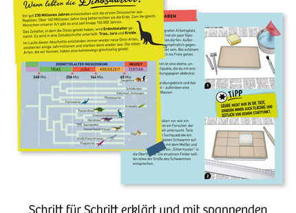 KOSMOS 63616 - Nachtleuchtender Flugsaurier, Dino-Ausgrabungs-Set, Experimentierkasten