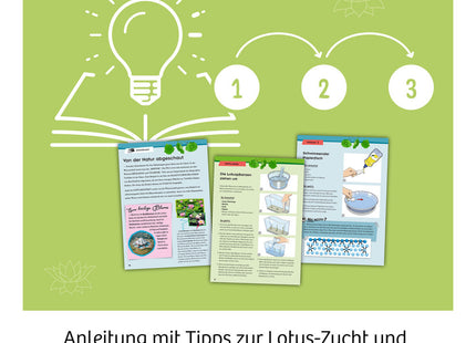 KOSMOS 637279 - Lotus-Blume, Züchte Wasserpflanzen und erforsche den Lotus-Effekt, MINT-Experimentierkasten