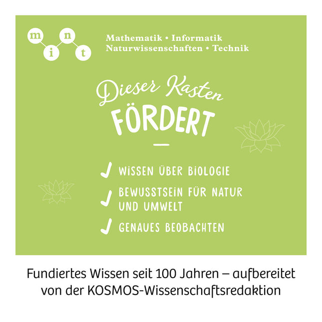 KOSMOS 637279 - Lotus-Blume, Züchte Wasserpflanzen und erforsche den Lotus-Effekt, MINT-Experimentierkasten