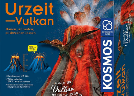 KOSMOS 637286 - Urzeit-Vulkan, Bauen-Anmalen-Ausbrechen, MINT-Experimentierkasten
