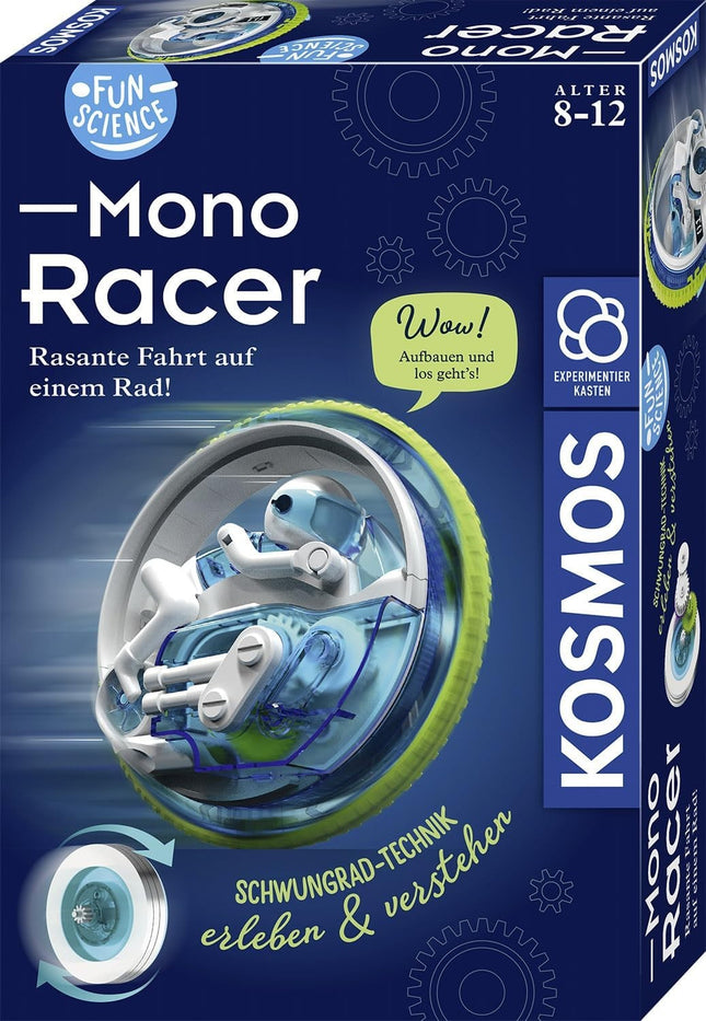 KOSMOS 645342 - Fun Science Mono-Racer, Schwungrad, Experimentierkasten