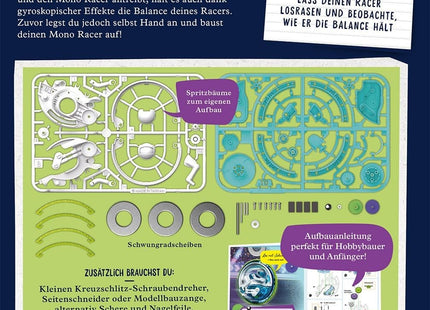 KOSMOS 645342 - Fun Science Mono-Racer, Schwungrad, Experimentierkasten
