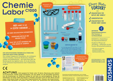 KOSMOS 645540 - Chemielabor C1000, Basis Laborausstattung - Experimentierkasten