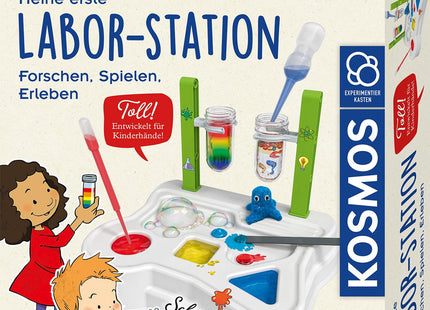 KOSMOS 645632 - Meine erste Labor-Station, Chemiebaukasten, MINT-Experimentierkasten ab 5 Jahren