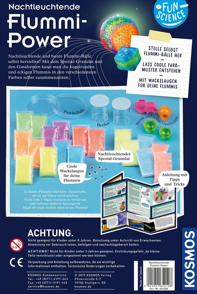 Nachtleuchtende Flummi-Power - Experimentierkasten
