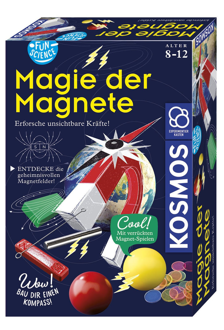 KOSMOS 654146 - Fun Science, Magie der Magnete, Kompass, Experimentierkasten