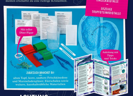 KOSMOS 654153 - Fun Science, Geheimnisvolle Kristallwelt, Kristalle züchten, Experimentierkasten