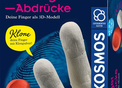 KOSMOS 654221 - Fun Science, 3D-Fingerabdrücke, Experimentierkasten