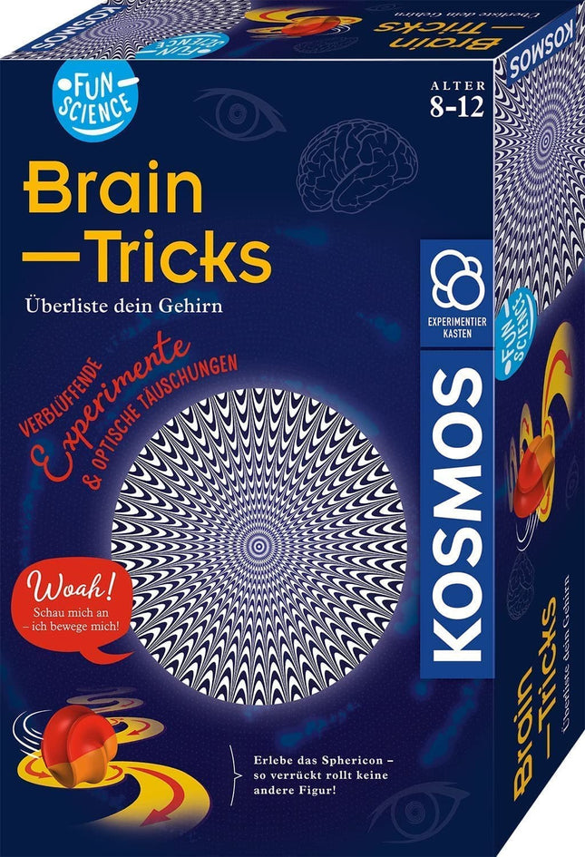 KOSMOS 654252 - Fun Science, Brain Tricks, Experimente mit optischen Täuschungen und Illusionen, Gehirnjogging - Experimentierkasten