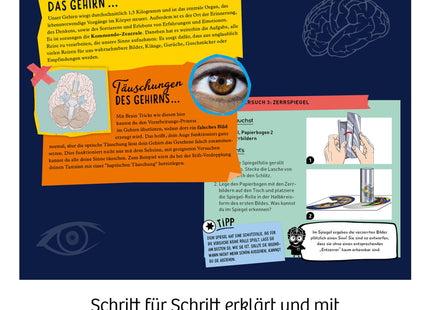 KOSMOS 654252 - Fun Science, Brain Tricks, Experimente mit optischen Täuschungen und Illusionen, Gehirnjogging - Experimentierkasten