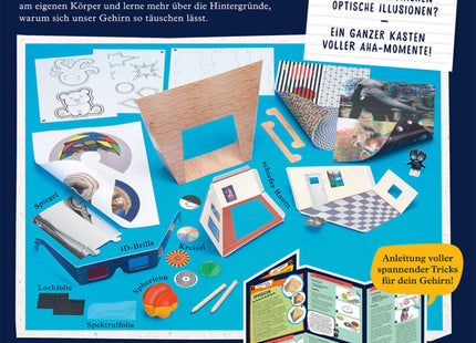 KOSMOS 654252 - Fun Science, Brain Tricks, Experimente mit optischen Täuschungen und Illusionen, Gehirnjogging - Experimentierkasten
