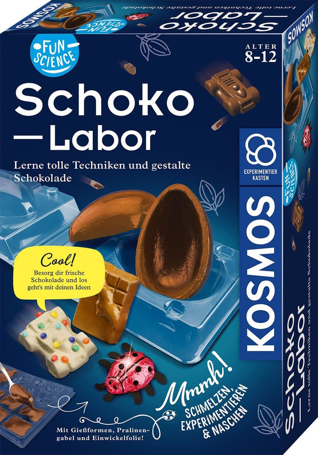 KOSMOS 654283 - Fun Science, Schoko-Labor, Schoko-Experimentierkasten