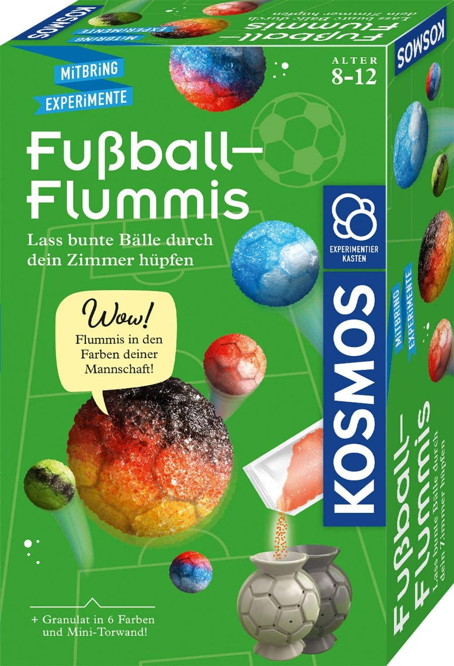 Fußball-Flummis - Lass bunte Bälle durch dein Zimmer hüpfen - Experimentierkasten