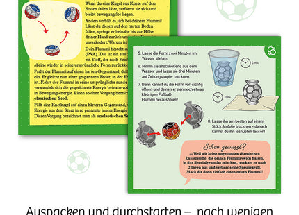 Fußball-Flummis - Lass bunte Bälle durch dein Zimmer hüpfen - Experimentierkasten