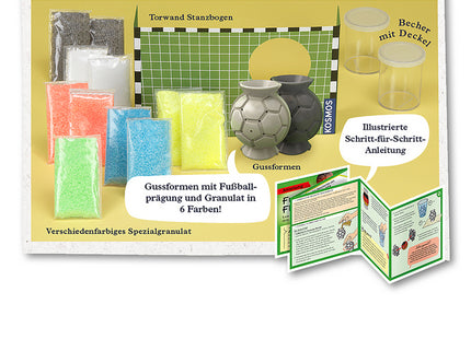 Fußball-Flummis - Lass bunte Bälle durch dein Zimmer hüpfen - Experimentierkasten