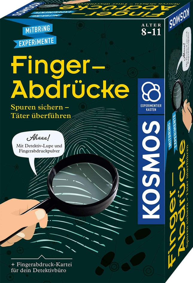 Finger-Abdrücke (Experimentierkasten) - Spuren sichern - Täter überführen.