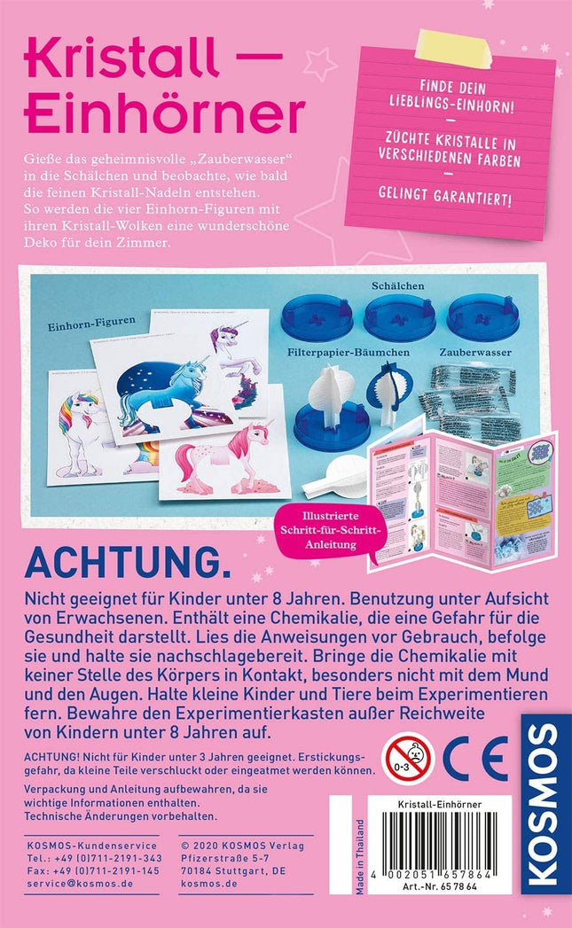 KOSMOS 657864 - Kristall-Einhörner, Experimentierkasten