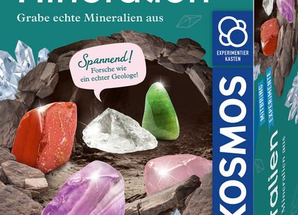 KOSMOS Mineralien – Ausgrabungs-Set ab 7 Jahren – Originalverpackung des Mineralien-Ausgrabungssets