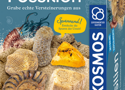 KOSMOS Fossilien – Ausgrabungs-Set ab 7 Jahren – Originalverpackung des Fossilien-Ausgrabungssets