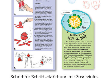 Kristall-Seife - Gieße und gestalte deine eigenen Seifen - Experimentierkasten
