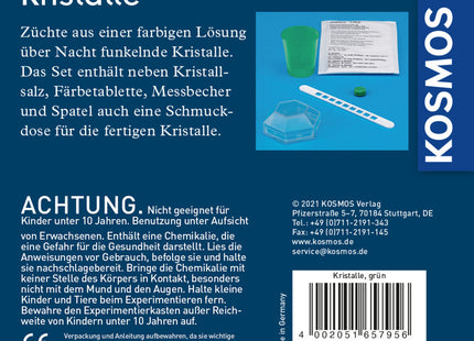KOSMOS 657956 - Grüne Kristalle selber züchten, Experimentierkasten