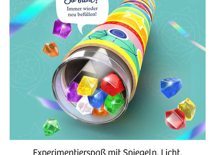 KOSMOS Kaleidoskop – Optik-Bausatz ab 6 Jahren – Herstellerdarstellung des fertig gestalteten Kaleidoskops
